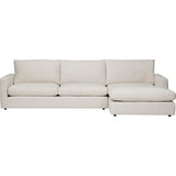 Miller Sectional, Nomad Snow-Furniture - Sofas-High Fashion Home