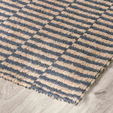 Monterey Jute Rug, Blue/Natural