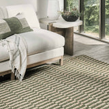 Monterey Jute Rug, Green Natural