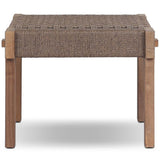 Moxie Outdoor Accent Stool, Dark Textured Woven by Four Hands