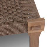 Moxie Outdoor Accent Stool, Dark Textured Woven by Four Hands