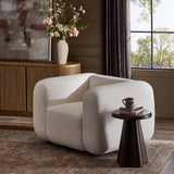 Nara Swivel Chair, Nomad Snow by Four Hands-Furniture - Chairs-High Fashion Home