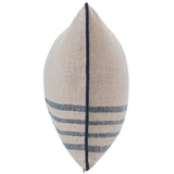 Newport Lumbar Pillow, Natural/Navy