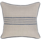 Newport Pillow, Natural/Navy