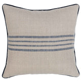 Newport Pillow, Natural/Navy