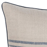 Newport Pillow, Natural/Navy