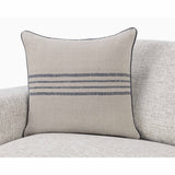Newport Pillow, Natural/Navy