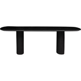 Nicolo Dining Table, Matte Black/Black Base