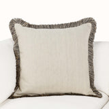 Nola Pillow, Natural/Black