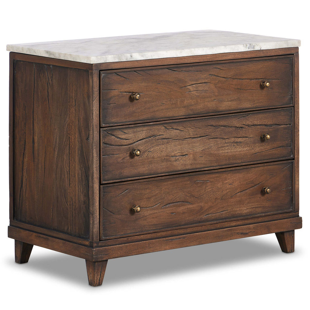 Odette Nightstand, Antique Belgium Bleach by Four Hands – High