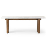 Olympia Console Table, White Marble-High Fashion Home