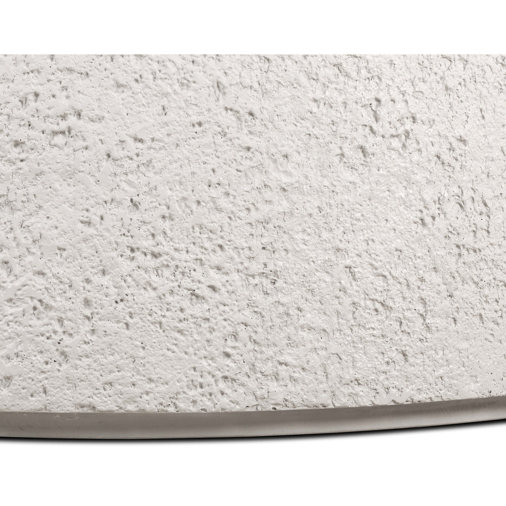 Otero Round Outdoor Coffee Table, White High Fashion Home