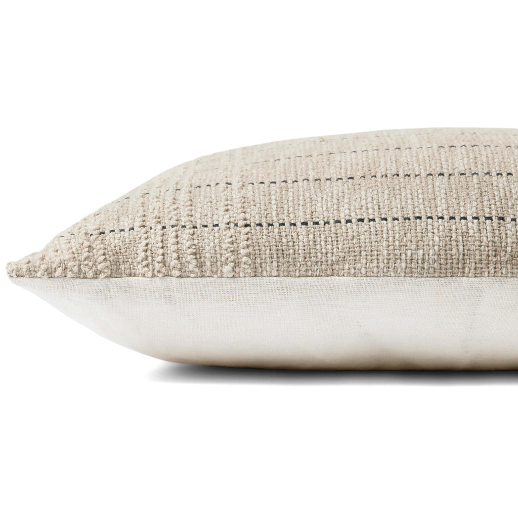 Magnolia Home by Joanna Gaines x Loloi Lumbar Pillow, Ivory High