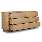 Paden 6 Drawer Dresser, Worn Oak by Four Hands-Furniture - Storage-High Fashion Home