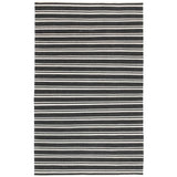 Palma Stripe Rug, Charcoal/Ivory-Rugs1-High Fashion Home
