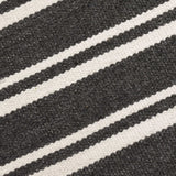 Palma Stripe Rug, Charcoal/Ivory-Rugs1-High Fashion Home