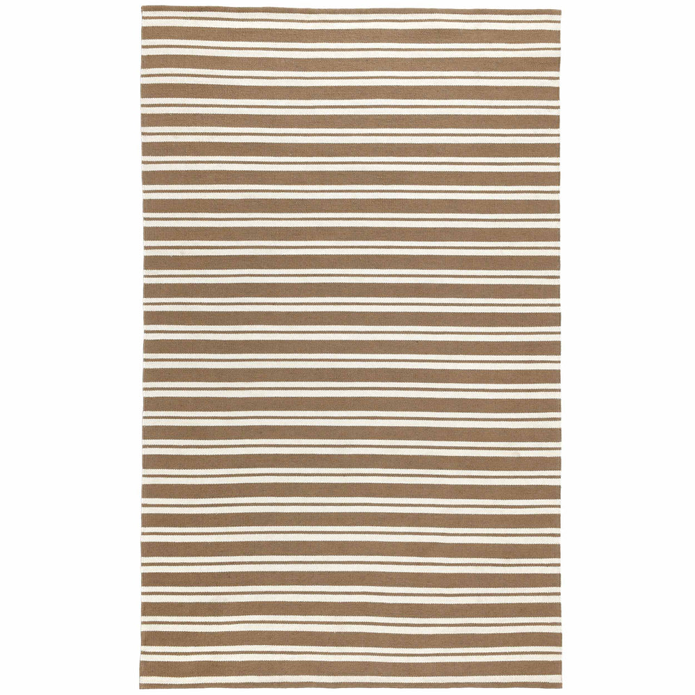 Palma Stripe Rug, Coconut Brown/Ivory-Rugs1-High Fashion Home