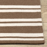 Palma Stripe Rug, Coconut Brown/Ivory-Rugs1-High Fashion Home