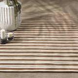 Palma Stripe Rug, Coconut Brown/Ivory-Rugs1-High Fashion Home