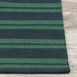 Palma Stripe Rug, Deep Blue/Green-Rugs1-High Fashion Home
