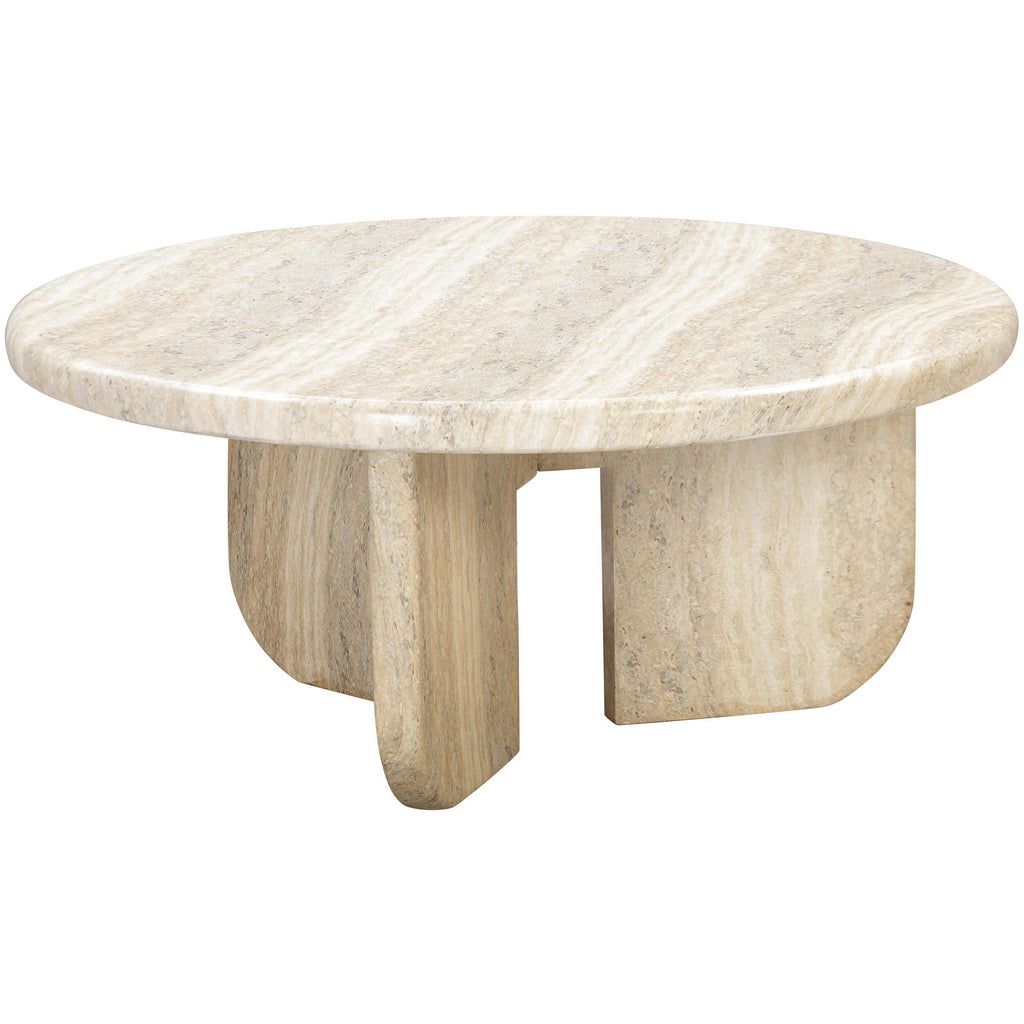 Patrizia Round Coffee Table, Neutral – High Fashion Home