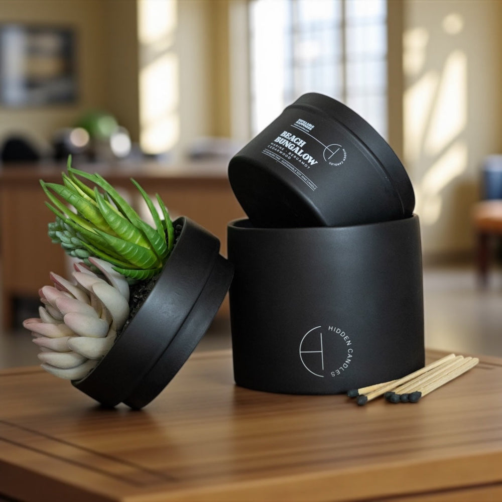 The Hidden Candle-Succulent & Candle-High Fashion Home