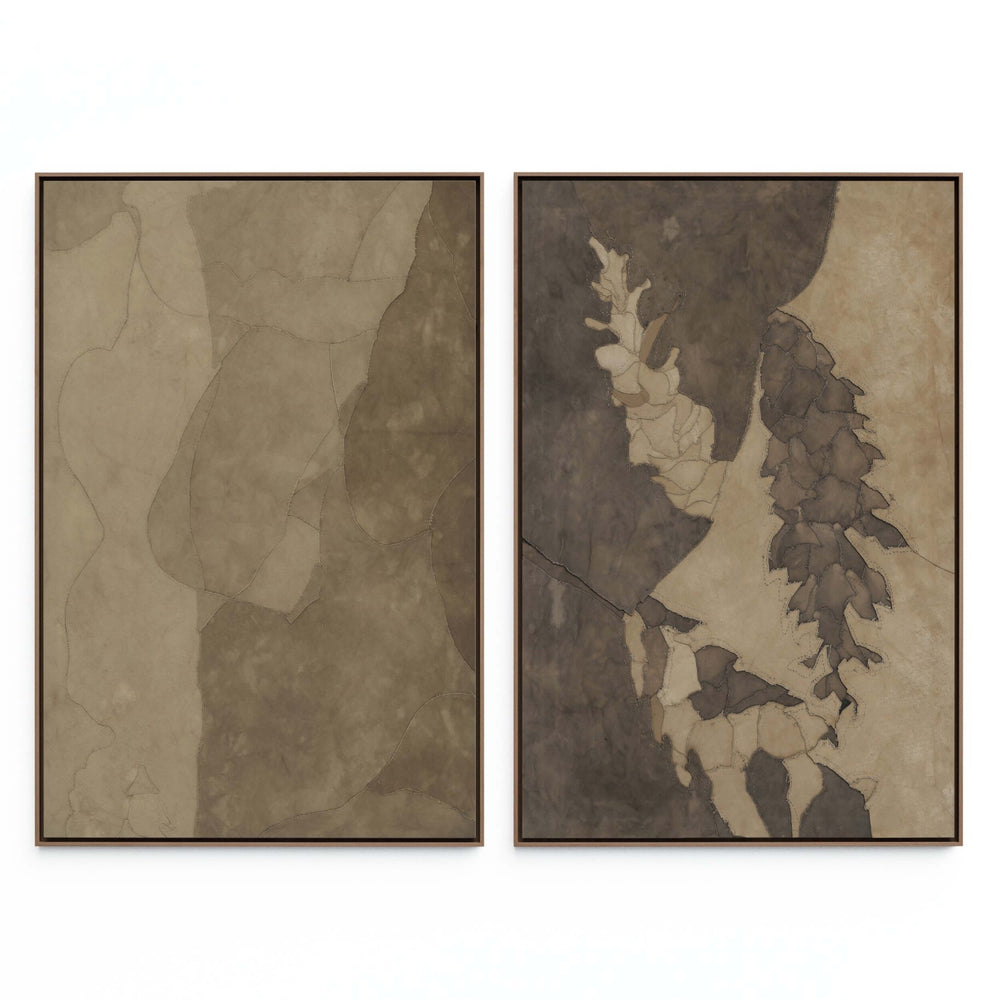 Pinecorn III Diptych by Kimmy Quillin by Four Hands-Accessories Artwork-High Fashion Home
