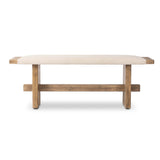 Poe Bench, Hampton Cream by Four Hands-Furniture - Chair-High Fashion Home