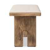 Poe Bench, Hampton Cream by Four Hands-Furniture - Chair-High Fashion Home