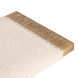 Poe Bench, Hampton Cream by Four Hands-Furniture - Chair-High Fashion Home