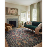Rifle Paper Co. x Loloi Rug Rosa RSA-01, Rosa Black-High Fashion Home