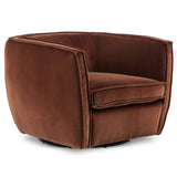 Rashi Swivel Chair, Surrey Auburn by Four Hands-Furniture - Chairs-High Fashion Home
