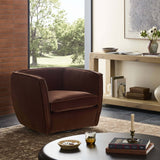 Rashi Swivel Chair, Surrey Auburn by Four Hands-Furniture - Chairs-High Fashion Home