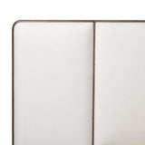 Regan Bed, Crete Ivory-Furniture - Bedroom-High Fashion Home