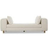 Repose Oversized Bench, Ivory-Furniture - Chairs-High Fashion Home