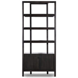 Reza Bookcase, Black-Furniture - Storage-High Fashion Home