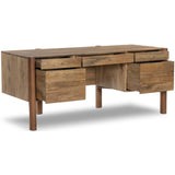Reza Desk, Smoked Honey-Furniture - Office-High Fashion Home
