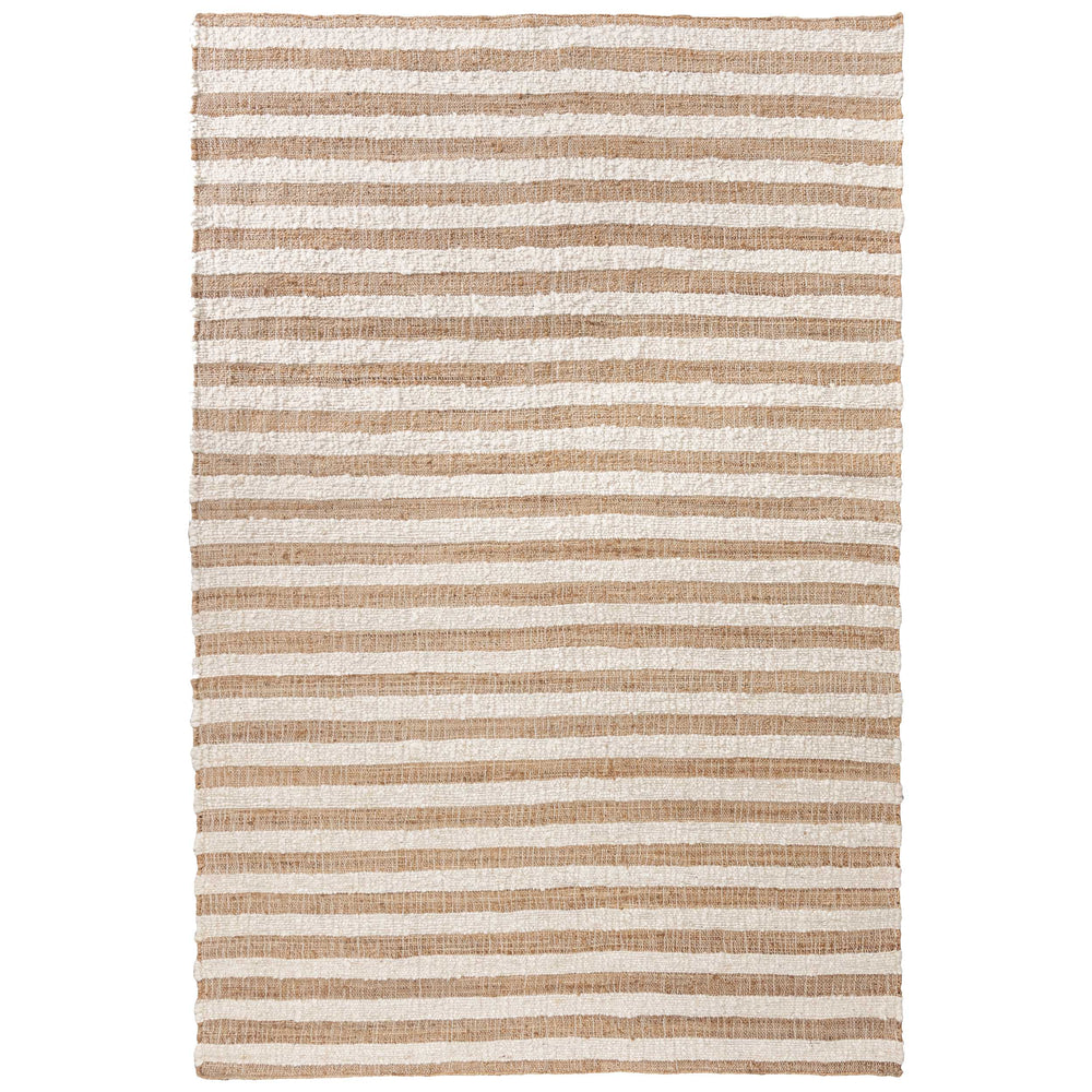 Rhodes Stripe Rug, Natural/Ivory