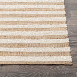 Rhodes Stripe Rug, Natural/Ivory
