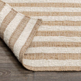Rhodes Stripe Rug, Natural/Ivory