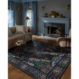 Rifle Paper Co. x Loloi Rug Canopy CNP-04, Black-Rugs1-High Fashion Home