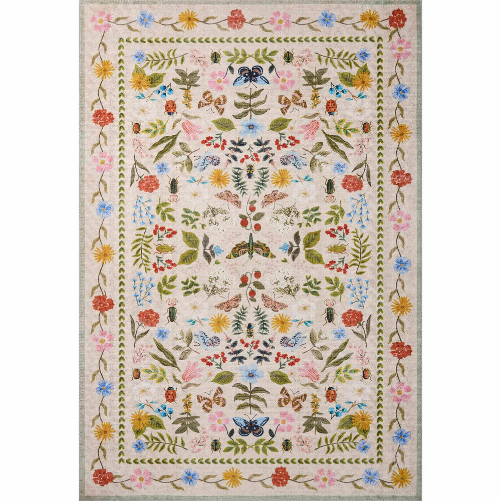 Rifle Paper Co. x Loloi Rug Canopy CNP-04, Cream-Rugs1-High Fashion Home