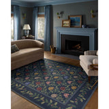 Rifle Paper Co. x Loloi Rug Wildwood, Navy-Rugs1-High Fashion Home