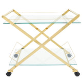 Rolling Bar Cart, Gold