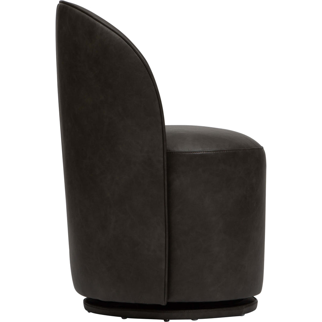 Rory Swivel Dining Chair, Copley Slate, Set of 2 High Fashion Home