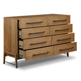 Rosedale 8 Drawer Dresser, Amber Oak by Four Hands-Furniture - Storage-High Fashion Home