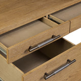 Rosedale Executive Desk, Amber Oak by Four Hands-Furniture - Office-High Fashion Home