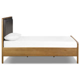 Rosedale Leather Bed, Chaps Ebony by Four Hands-Furniture - Bedroom-High Fashion Home