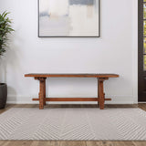 Rustic Wood Bench, Natural