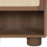 Madera Nightstand, Modern Mocha-Furniture - Bedroom-High Fashion Home